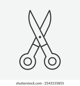 Scissors icon set. vector illustration.
