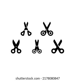 Scissors Icon Set Vector Symbol Design Illustration