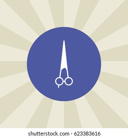 scissors icon. sign design. background