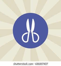 scissors icon. sign design. background