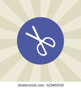 scissors icon. sign design. gradient background
