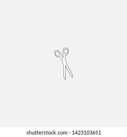 scissors icon sign signifier vector