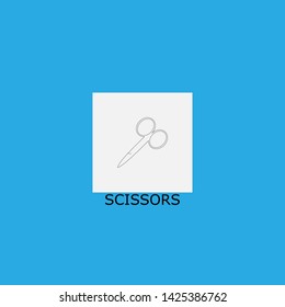 scissors icon sign signifier vector