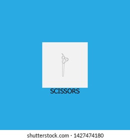 scissors icon sign signifier vector
