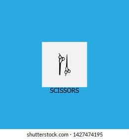 scissors icon sign signifier vector
