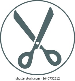 Scissors icon. Scissors sign. Vector illustration