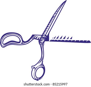 scissors icon, sign, vector illustrations