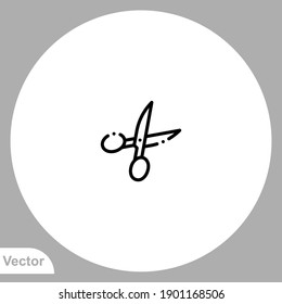 Scissors icon sign vector,Symbol, logo illustration for web and mobile
