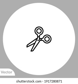 Scissors icon sign vector,Symbol, logo illustration for web and mobile