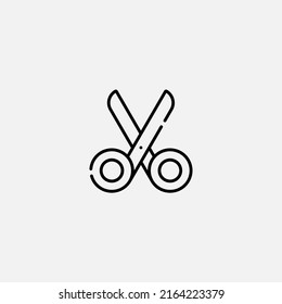 Vector de signo de icono de tijeras,Símbolo, ilustración de logotipo para web y móvil