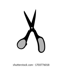Scissors icon. Silhouette vector design.
