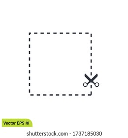 scissors icon. Simple element illustration. scissors cutting concept symbol design. Can be used for web and mobile.