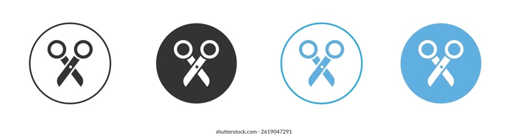 Scissors icon simple flat vector icon pack