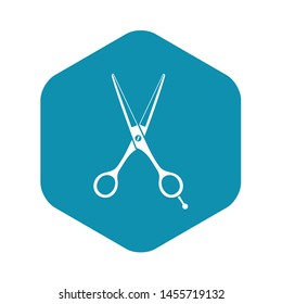 Scissors icon. Simple illustration of scissors vector icon for web