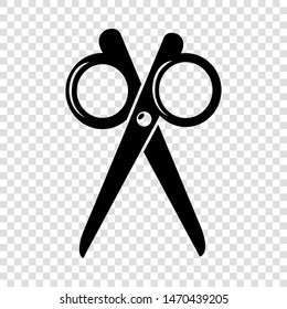 Scissors icon. Simple illustration of scissors vector icon for web