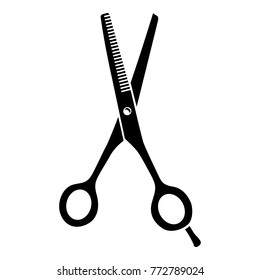 Scissors icon. Simple illustration of scissors vector icon for web