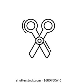 Scissors icon. Simple line, outline vector elements of design tools for ui and ux, website or mobile application