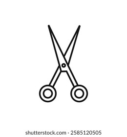 Scissors icon. simple thin line vector icon