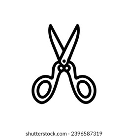 Scissors icon. Simple vector sign