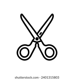 Scissors icon. Simple vector sign