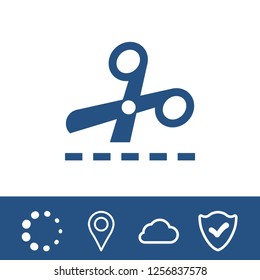 scissors icon stock vector illustration