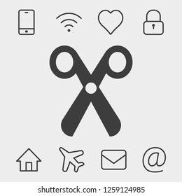 scissors icon stock vector illustration