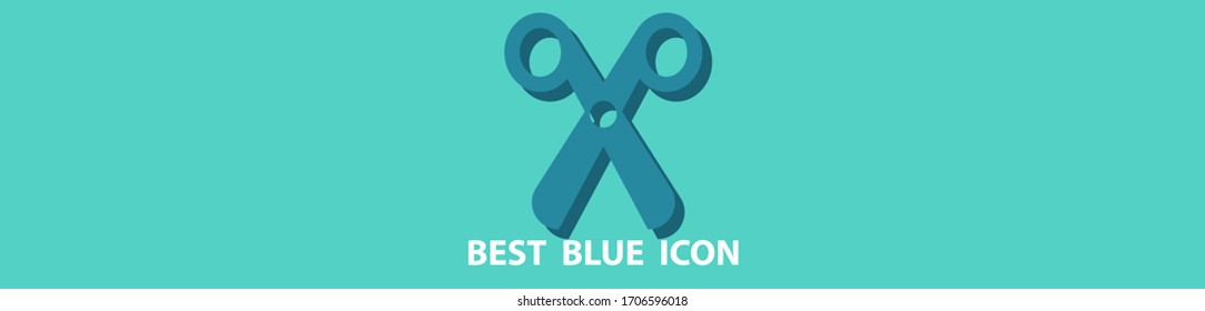 scissors icon stock vector illustration.