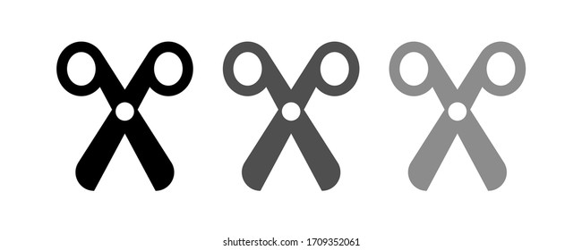 scissors icon stock vector illustration.