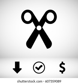 scissors icon stock vector illustration
