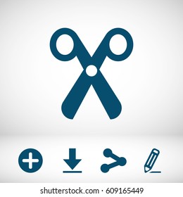 scissors icon stock vector illustration