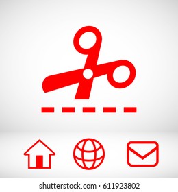 scissors icon stock vector illustration