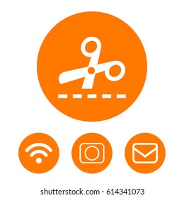 scissors icon stock vector illustration