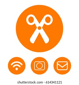 scissors icon stock vector illustration