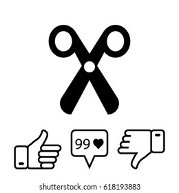 scissors icon stock vector illustration