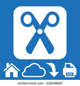 scissors icon stock vector illustration