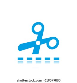 scissors icon stock vector illustration