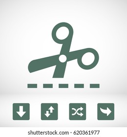 scissors icon stock vector illustration