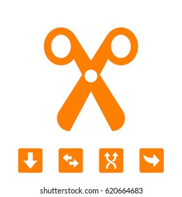 scissors icon stock vector illustration
