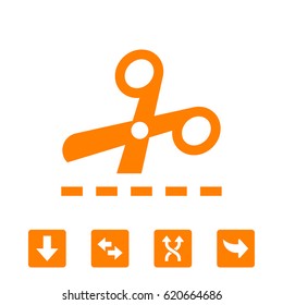 scissors icon stock vector illustration