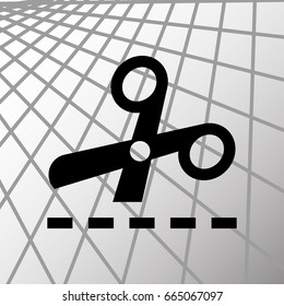 scissors icon stock vector illustration
