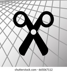 scissors icon stock vector illustration