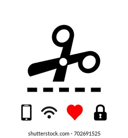 scissors icon stock vector illustration
