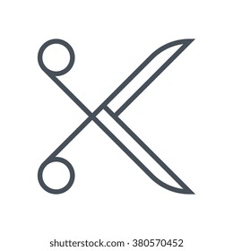 Scissors icon suitable for info graphics, websites and print media and  interfaces. Line vector icon.