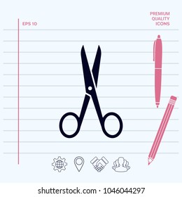 Scissors icon symbol