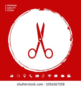 Scissors icon symbol