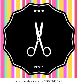 Scissors icon symbol