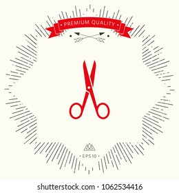 Scissors icon symbol