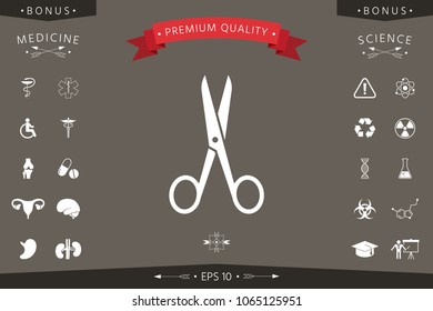 Scissors icon symbol