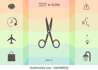 Scissors icon symbol