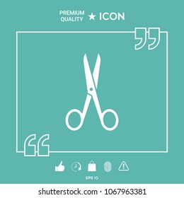 Scissors icon symbol